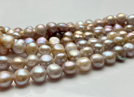 8 mm Natural Seaweed Color Potato Nugget Freshwater Pearl Beads, Genuine Cultured Freshwater Pearl Nuggets All Natural Color Pearls #1147