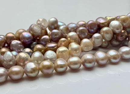 8 mm Natural Seaweed Color Potato Nugget Freshwater Pearl Beads, Genuine Cultured Freshwater Pearl Nuggets All Natural Color Pearls #1147