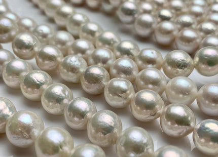 9-13 mm AAA Natural White Baroque Edison Freshwater Pearl Beads Genuine High Luster Cultured Baroque Edison Freshwater Pearls #1730