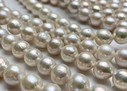 9-13 mm AAA Natural White Baroque Edison Freshwater Pearl Beads Genuine High Luster Cultured Baroque Edison Freshwater Pearls #1730