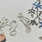 5x20 mm 925 Sterling Silver Hook Bali Clasp Findings Genuine Sterling Silver S Shape Clasp with Twisted Jump Rings DIY Jewelry #10114