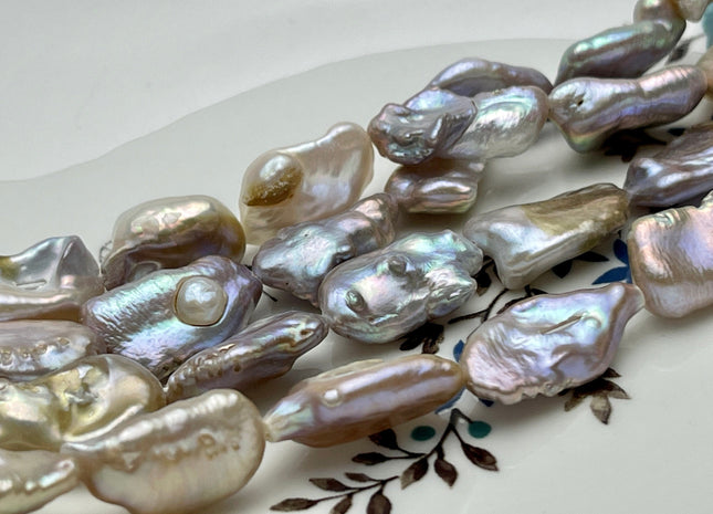 10x18 mm AA Very Rare Natural Mauve Pink Biwa Stick Freshwater Pearls Genuine Natural Pink Irregular Keshi Biwa Beads #P2227