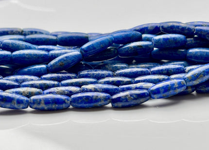 5x7.5 mm Natural Smooth Barrel Shape Lapis Beads Natural Lapis Blue Color Lapis Gemstone Loose Beads #3859
