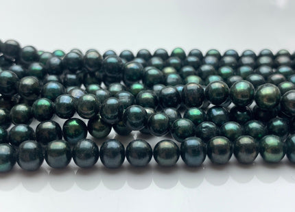 5.5-6 mm AA Ultra Dark Sacramento Green Color Potato Freshwater Pearl Beads Genuine Green Color Freshwater Pearl Beads 75 Beads #P1402
