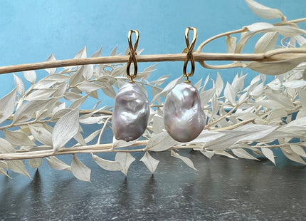One Pair 925 Sterling Silver/Gold Earring Studs Setting Genuine 925 Silver With Bow Tie Ribbon Design For Half Drilled Pearls #10274