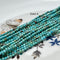 2mm AAA Faceted Round Tiny Turquoise Gemstone Beads Brown Green Tiny Gemstone Loose Beads 15.5 Inches Strand #4072