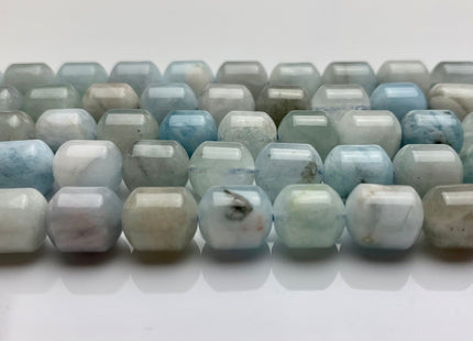 8x10 mm Natural Color Aquamarine Cylindrical Shape Natural Aquamarine Gemstone Limited Edition #2236