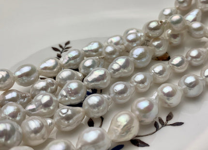 8-9x10-12 mm AAAA Very Rare Baroque Natural White Freshwater Pearls Top Quality Super High Luster White Baroque Pearls #P1599