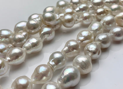 8-9x10-12 mm AAAA Very Rare Baroque Natural White Freshwater Pearls Top Quality Super High Luster White Baroque Pearls #P1599