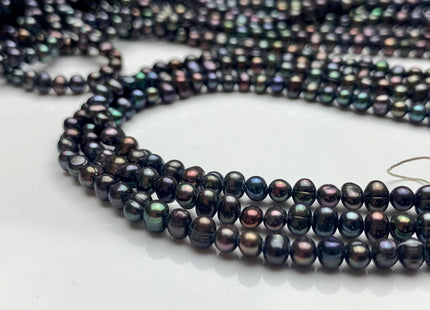 4 mm or 5 mm Peacock Potato Freshwater Pearl Beads Genuine Cultured Freshwater Pearl Beads Wedding Bridal Pearls #1541