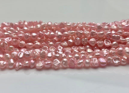 5-7 mm AA Baby Pink Keshi Freshwater Nugget Pearl Beads Center Drilled Keshi Nugget Beads Genuine Baby Pink Freshwater Pearls #P1060