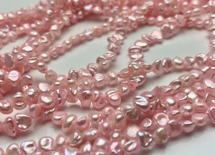 5-7 mm AA Baby Pink Keshi Freshwater Nugget Pearl Beads Center Drilled Keshi Nugget Beads Genuine Baby Pink Freshwater Pearls #P1060