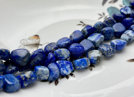 9x11-11x12mm Natural Lapis Blue Color Lapis Gemstone Irregular Nugget Beads Genuine Lapis Irregular Nugget Gemstone Beads #4008