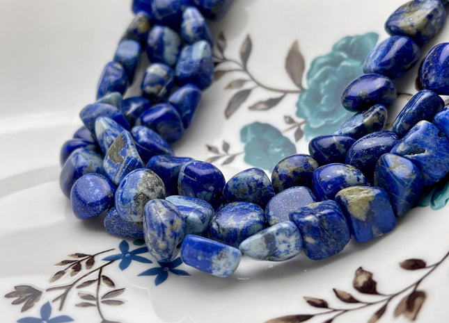 9x11-11x12mm Natural Lapis Blue Color Lapis Gemstone Irregular Nugget Beads Genuine Lapis Irregular Nugget Gemstone Beads #4008