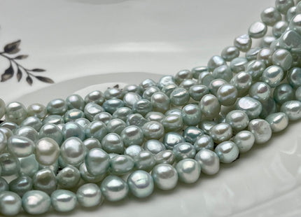 8mm AA Aqua Blue Green Color Freshwater Nugget Pearl Beads Genuine Aqua Color Nugget Freshwater Pearls #1319