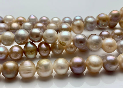 9-10mm AA Natural Seaweed Color Freshwater Pearls Potato Pearl Beads Genuine Natural Seaweed Pink Freshwater Potato Pearls 45 Pieces #P1467