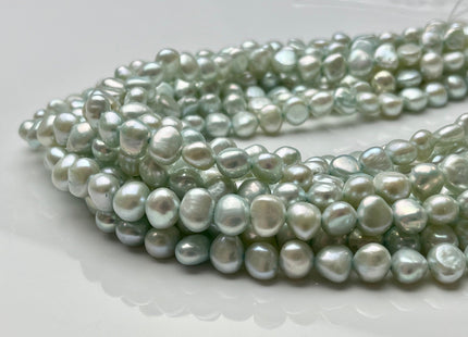 8mm AA Aqua Blue Green Color Freshwater Nugget Pearl Beads Genuine Aqua Color Nugget Freshwater Pearls #1319
