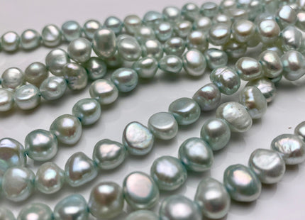8mm AA Aqua Blue Green Color Freshwater Nugget Pearl Beads Genuine Aqua Color Nugget Freshwater Pearls #1319