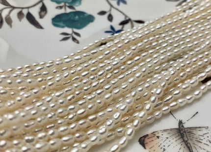 2-2.5x3.5 mm AAAA Natural White Rice Tiny Seed Freshwater Pearls High Luster Very Rare Genuine Natural High Luster Freshwater Pearls #P1480