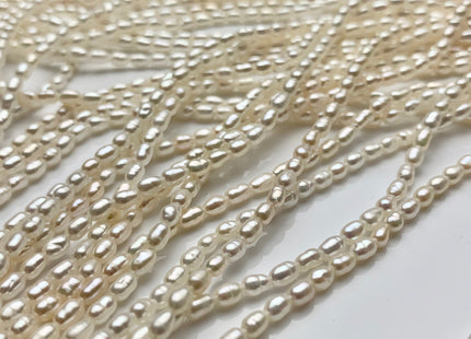 2-2.5x3.5 mm AAAA Natural White Rice Tiny Seed Freshwater Pearls High Luster Very Rare Genuine Natural High Luster Freshwater Pearls #P1480