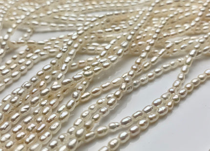 2-2.5x3.5 mm AAAA Natural White Rice Tiny Seed Freshwater Pearls High Luster Very Rare Genuine Natural High Luster Freshwater Pearls #P1480