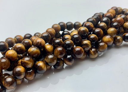 4mm 6mm 8mm 10mm 12mm Smooth Round Yellow Tiger Eyes GemStone Beads #5000