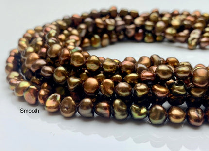 5-6 mm AAA Chocolate Brown Keshi Nugget Freshwater Pearl Bead Center Drilled Keshi Pearls Genuine High Luster Tiny Keshi Nugget Pearl #P1346