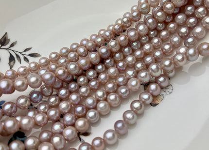 6.5-7 mm AA Natural Light Pink/Peach Pink/Mauve Pink Potato Freshwater Pearls Genuine High Luster Natural Pink Color Freshwater Pearls #1385