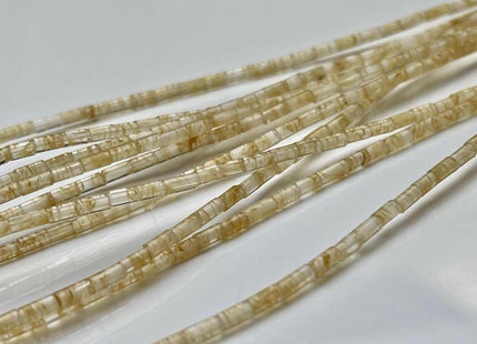 2x4 mm Tube Shape Watermelon Quartz Gemstone Beads Genuine Gold Color Quartz Gemstones Loose Spacer Beads 15.5 Inches Strand #3934