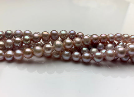 6.5-7 mm AA Natural Light Pink/Peach Pink/Mauve Pink Potato Freshwater Pearls Genuine High Luster Natural Pink Color Freshwater Pearls #1385