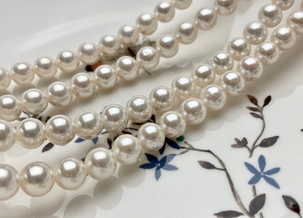 8 mm AAA Extra Shiny Natural White Perfect Round Freshwater Pearls Genuine Natural Pearl Beads High Luster White Bridal Pearls #1803