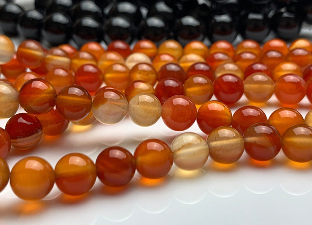 4mm 6mm 8mm 10mm 12mm 14mm AAA Smooth Round Carnelian Gemstone Beads July Birthstone Natural Gemstone Beads Carnelian Loose Beads #389