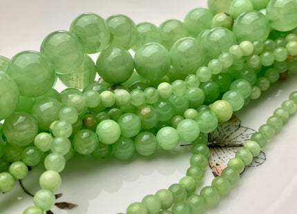 4mm 6mm 8mm 10mm 12mm Natural Green Smooth Round Shape Calcite Gemstone Beads Top Quality Genuine Natural Green Calcite Gemstone Beads #3801