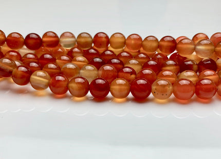 4mm 6mm 8mm 10mm 12mm 14mm AAA Smooth Round Carnelian Gemstone Beads July Birthstone Natural Gemstone Beads Carnelian Loose Beads #389