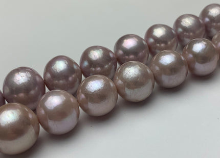 12-14mm AAA Limited Edition Natural Mauve Pink Graduated Baroque/Edison Freshwater Pearl High Luster Genuine Baroque Freshwater Pearl #1054