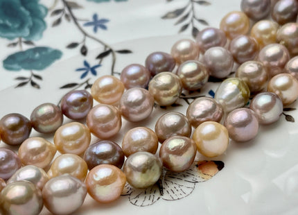 9-11 mm AA Rare Mixed Natural Mauve Pink Baroque Edison Pearls Genuine High Luster Natural Mixed Pink Edison Pearl #P2216