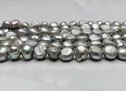 WHOLESALE 8mm 10-11mm Silver Gray Freshwater Pearl Nugget Beads Gray Color Freshwater Pearls Genuine Freshwater Nugget Pearls #293