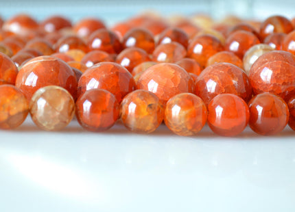 12mm 14mm 16mm 18mm 20mm AAA Smooth Round Natural Fire Carnelian Agate Natural Orange Red Jumbo Size Carnelian Beads 8 Inches Strand #2016