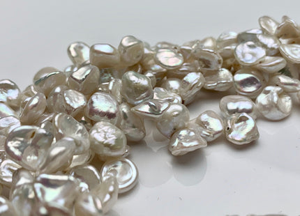 10-12 mm AA Natural White Keshi Freshwater Pearls Top Drilled Keshi Pearl Beads High Luster Genuine Natural Keshi Pearl #P1345
