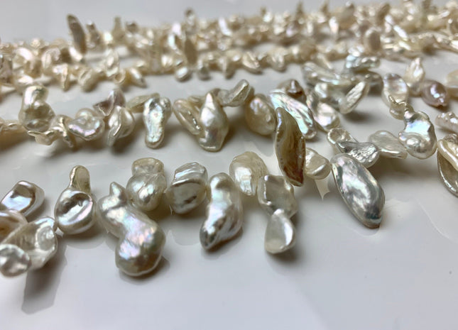 5x11-13 mm OR 8x15-18 mm Natural White Keishi Freshwater Pearls Top Drilled Keishi Pearls Rare Dancing Freshwater Keishi Pearls #1197