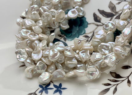 10-12 mm AA Natural White Keshi Freshwater Pearls Top Drilled Keshi Pearl Beads High Luster Genuine Natural Keshi Pearl #P1345