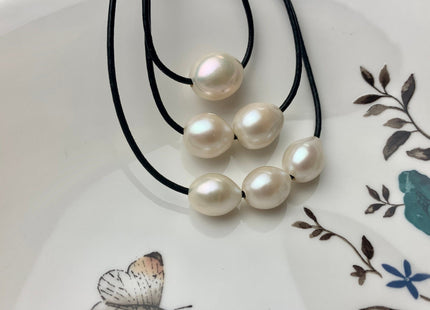ONE Piece 10-14x12-17 mm AA Large Hole Natural White Rice/Oval Pearl Beads Through Hole Size 2.2 mm Genuine Large Hole Pearls #1740