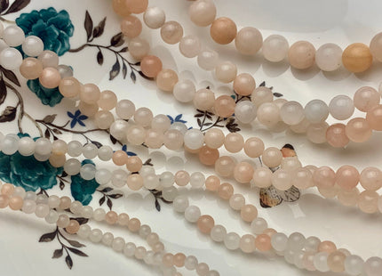 4mm 6mm 8mm 10mm 12mm Smooth Round Peach Pink Aventurine Gemstone Beads Soft Pink Aventurine Loose Beads 15.5 Inches Strand #3233