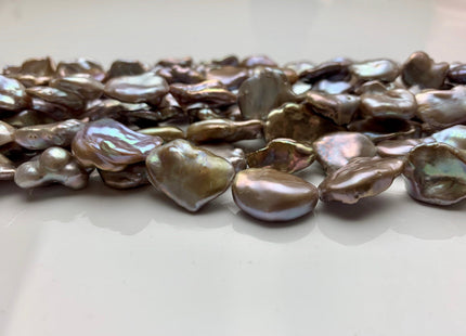 12x15-13x18 mm AAA Natural Mauve Pink Or Seaweed Freshwater Keishi Pearl Genuine High Luster Natural Color Freshwater Keishi Beads #1361