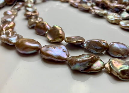 12x15-13x18 mm AAA Natural Mauve Pink Or Seaweed Freshwater Keishi Pearl Genuine High Luster Natural Color Freshwater Keishi Beads #1361