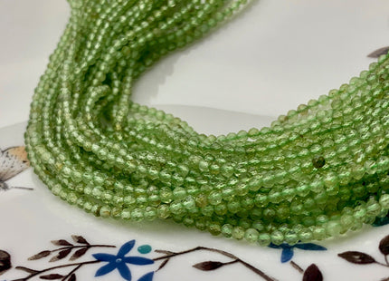 2 mm AAA Natural Color Micro Faceted Round Peridot Gemstone Beads Top Quality Genuine Natural Green Peridot Gemstone Beads #3682