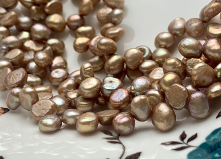 6x8 mm AA Bronze Color Top Drilled Freshwater Nugget Pearls Genuine Bronze Color Nugget Natural Pearls Beads #P1042