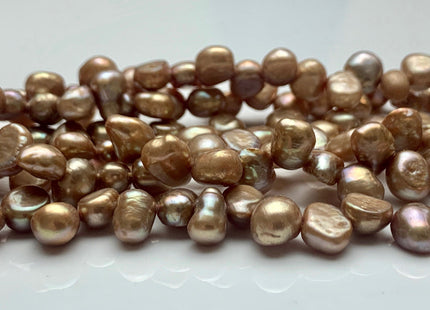 6x8 mm AA Bronze Color Top Drilled Freshwater Nugget Pearls Genuine Bronze Color Nugget Natural Pearls Beads #P1042