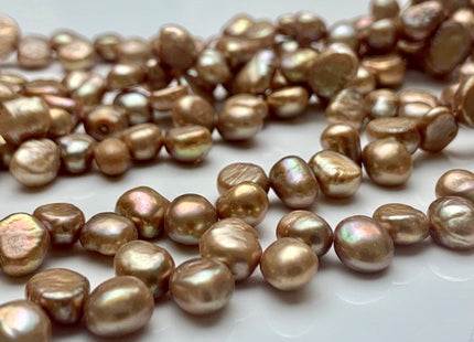 6x8 mm AA Bronze Color Top Drilled Freshwater Nugget Pearls Genuine Bronze Color Nugget Natural Pearls Beads #P1042