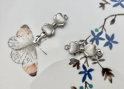9x20 mm 925 Sterling Silver/Gold Extra Shiny Bowtie Shape Clasp Sterling Silver Findings 925 Sterling Silver Clasps #10066